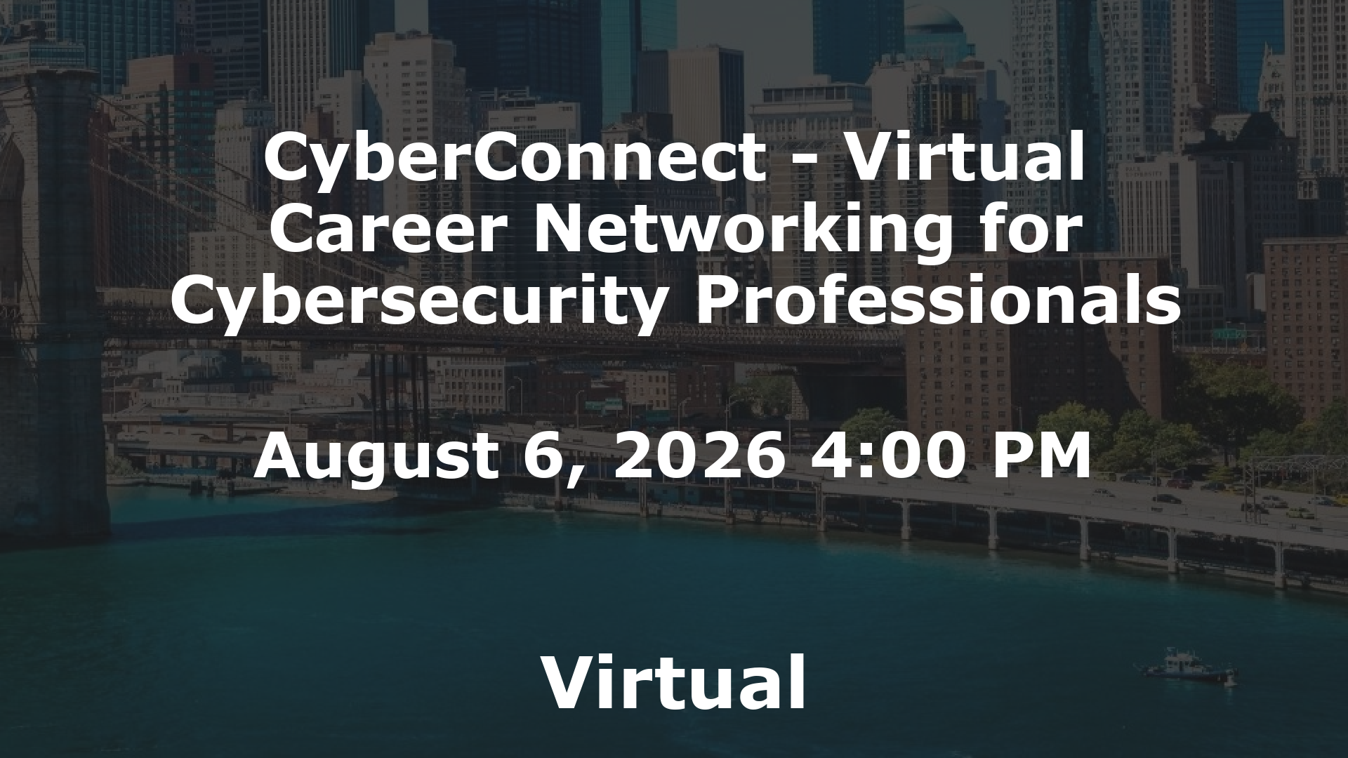 CyberConnect - Virtual Career Networking for Cybersecurity Professionals event image